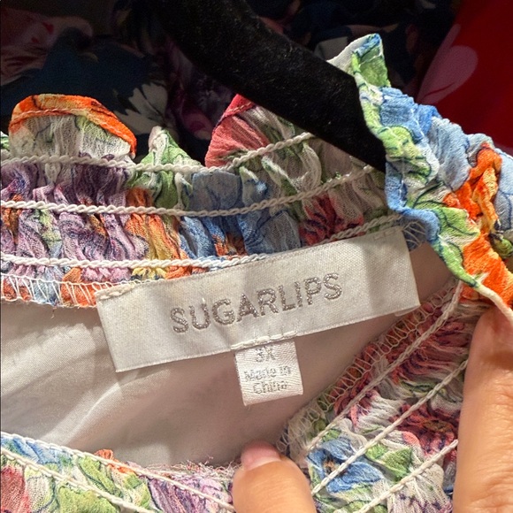 Sugarlips Floral Ruffle Top - Picture 2 of 7